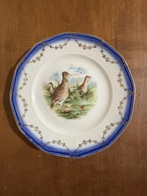 Flow Blue Game Bird Plate