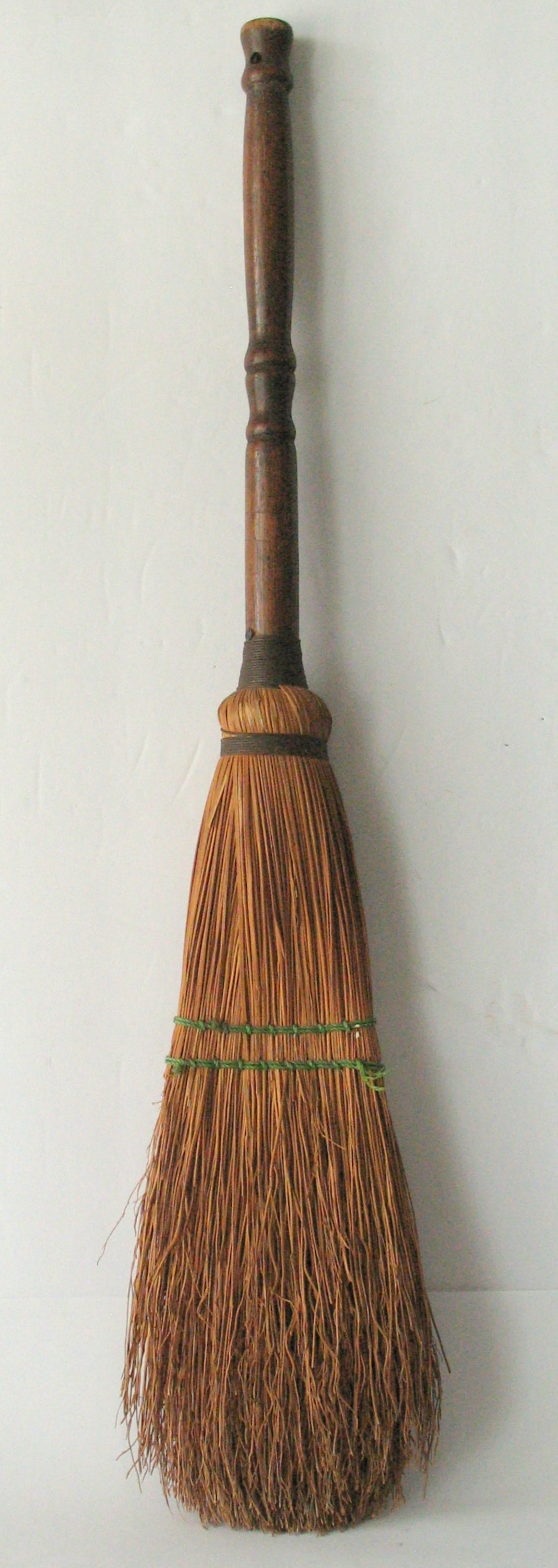 Antique hearth broom.: Title: Antique hearth broom. Date/Period: 1930's Dimension: 27” long Additional Information: Nice antique hearth broom in all original patina & condition. Shipping: Domestic: Flat-rate of $18.00