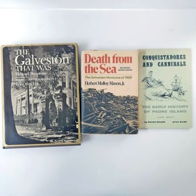 Galveston Texas History Book Collection set of 3
