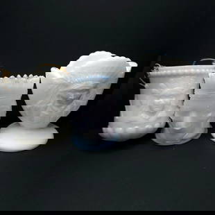 Milk Glass Match Stick Toothpick Holders Native Design 3 pcs: Title: Milk Glass Match Stick Toothpick Holders Native Design 3 pcs Description: Milk Glass ""For Burnt Matches"" Holder with Embossed Indian Chief Design Reads &#8220;For Burnt Matches&#8221; on Back