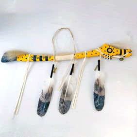 Native American Ceremonial Spirit Horse Dance Stick