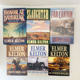 Elmer Kelton 1st Edition Book Lot Published in 1990’s Hard Cover Dust jacket