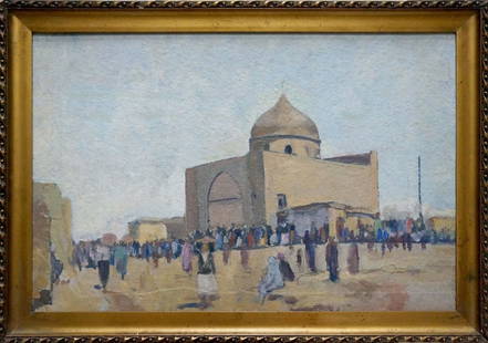 Oil painting City landscape Bondarovich Anatoly Martynovich: &#8470;Vern 1581 *** ABOUT THIS PAINTING *** * TITLE: "City landscape" * ARTISTS: Bondarovich Anatoly Martynovich * SIZE: 46x70 cm/'18.11x27.55 inches', frame size: 54x77 cm/'21.25x30.31 inches' * MED