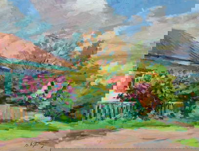 Oli painting May in Sednev Tepeta Miacheslav: &#8470;Tep 84 *** ABOUT THIS PAINTING *** * TITLE: "May in Sednev" * ARTISTS: Tepeta Miacheslav * SIZE: 50&#1093;65 cm/19.68x25.59 inches' * MEDIUM: oil, canvas * HAND PAINTED: Original painting from