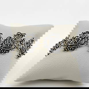 925 Sterling Silver Anatolian Ladies Bracelet,Floral Design,Filigree: Title: 925 Sterling Silver Anatolian Ladies Bracelet,Floral Design,Filigree Description: 925 Sterling Silver Anatolian Ladies Bracelet Handmade Anatolian Filigree Art -Condition:New Weight:23.9g -Size
