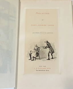 PRECAUTION James Fenimore Cooper Leather Stocking Edition Ltd Ed #478/1000 HC: PRECAUTION THE COMPLETE WORKS OF JAMES FENIMORE COOPER LEATHER STOCKING EDITIONVOLUME 1Very nicely appointed maroon
