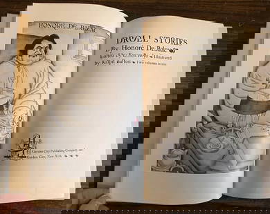 Honore De Balzac Droll Stories 1928 Garden City Press HC 1st Thus Illustrated VG: Honore De Balzac - Droll Stories -1928 Garden City Press HC 1st Thus Illustrated VG+.Cloth boards with gilt title to