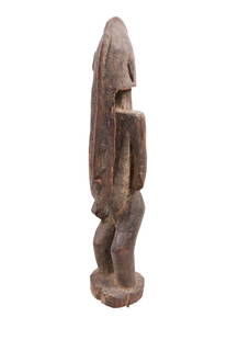 Ancestor figure – Wood – Dogon – Mali: Stylish wooden male ancestor figure from the DOGON tribe, Mali. Good condition with beautiful aged patina. Dogon figures are predominantly associated with the ancestor cult. They are carved either for