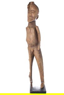 Ancestor figure – Wood – Dogon – Mali: Stylish wooden male ancestor figure from the DOGON tribe, Mali. Good condition with beautiful aged patina. Dogon figures are predominantly associated with the ancestor cult. They are carved either for