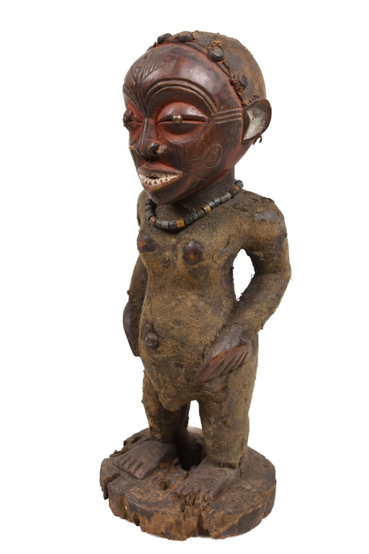 Ancestor Figure – Wood, Antelope skin – Ekoi – Nigeria (1 of 9)