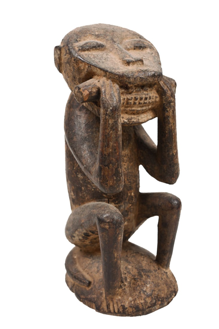 Monkey figure – Wood – Baule – Ivory Coast (1 of 7)