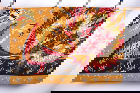 copy of Claude Bleynie mecanic jacquart tapestry mid century: Born in Paris, he settled in Levallois in 1955, his career was very diverse: from tapestry to embroidery, to "M&#233;tabiles", pottery and composite materials (reliefs) on canvas. He studied at the Ec