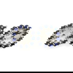 Cushion Sapphire Halo Earring Jackets Enhancers 14K White Gold for 1.50 CTW Stud: Cushion Sapphire Halo Earring Jackets Enhancers 14K White Gold for 1.50 CTW Studs These are beautiful earring jackets to enhance your diamond or gemstone studs! Please let us know if you have any ques