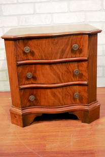 Vintage Harrods London Kennedy Military Campaign Side Table/Chests of Drawers: Vintage from the 1950sMaterials: mahogany, wood, flamedWidth: 23 inchesHeight: 24 inchesDepth: 16 inchesVintage Harrods