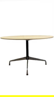 Mid Century Modern Herman Miller vbDining Table: Vintage from before 2000 Depth: 48 inches Height: 28.5 inches Width: 48 inches Mid Century Modern Herman Miller 48&#8221; Dining TableThis dining table is a timeless piece that effortlessly combines e