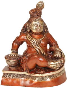 7" Butter Krishna In Brass | Handmade | Made In India: Title: 7" Butter Krishna In Brass | Handmade | Made In India Description: Brass Statue Height: 7.00 inch Width: 5.00 inch Depth: 3.00 inch Weight: 1.47 kg Reserve: $112.00 Shipping: Domestic: Shipping