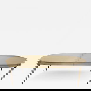 Hollywood Regency Dining Table in Gray Lacquered Bronze Mounted Finish: Title: Hollywood Regency Dining Table in Gray Lacquered Bronze Mounted Finish Description: A Hollywood Regency dining table in gray lacquered bronze mounted finish in the manner of Maison Jansen. Part