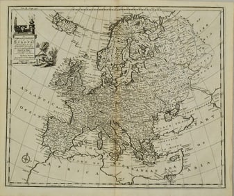 1744 Bowen Map of Europe -- A New and Accurate map of Europe Drawn from the Best Authorities,