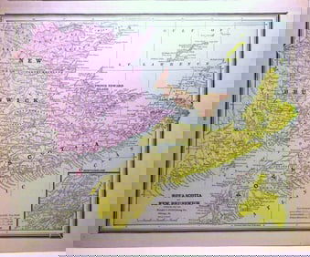 Nova Scotia & New Brunswick 1886