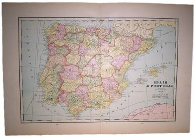 Spain & Portugal 1886