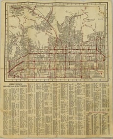 1930 Map of Hollywood, California -- Security-First National Bank Map of Hollywood and Vicinity