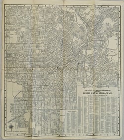1923 McClain Map of Los Angeles -- Map of Los Angeles