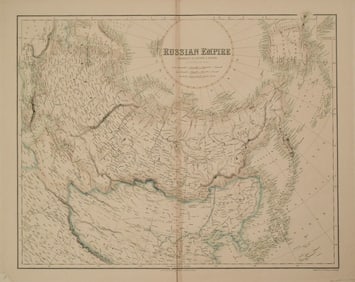 1855 Fullarton Map of Russia -- Russian Empire According To Kiepert and Others