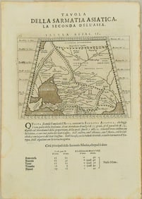 !620 or 1621 Magini Map of Ancient Sarmatia or Sea of Azov and Crimea Region -- Tabula Asiae II
