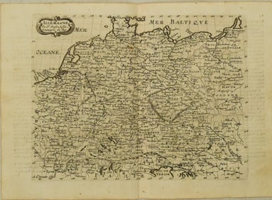 1683 Sanson Map of German Empire -- Allemagne