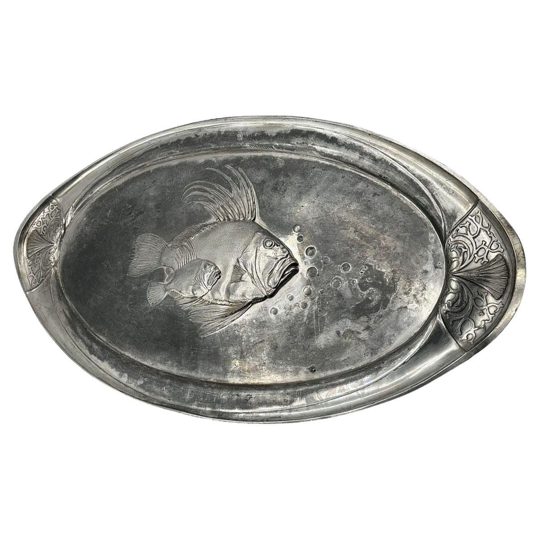 Edwardian Britannia John Dory Fish Meat Platter Serving Tray by W.M.F (1 of 19)