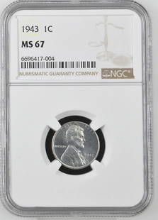 1943 Steel Penny: Title: 1943 Steel Penny Description: NGC MS6 Date/Period: 1943 Materials: Steel Reserve: $200.00 Shipping: Domestic: Flat-rate of $7.95 to anywhere within the contiguous U.S. International: Forei