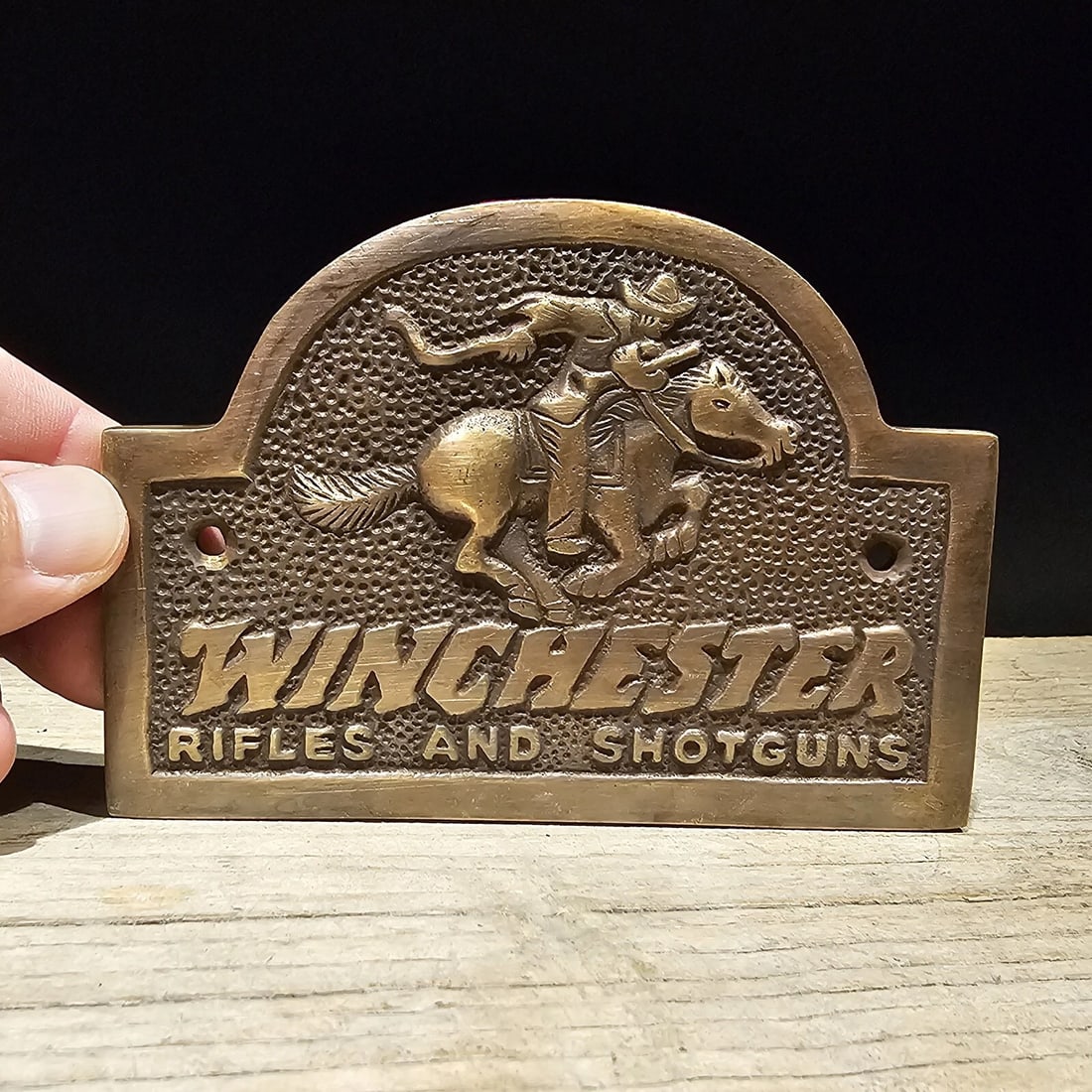 Brass Winchester Plaque Sign (1 of 9)