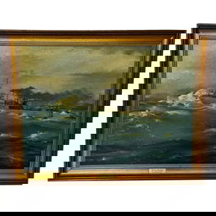 Oil Painting HMS Franklin Ship The Pentlands 1944 WW2 Convoy Duty North Sea: Oil Painting HMS Franklin ShipThe Pentlands 1944 WW2 Convoy Duty North Sea 1 Fine Nautical British Seascape Art Marine Oil Painting HMS Franklin Ship The Pentlands 1944 WW2 Convoy Duty North Sea by Da