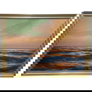 German Naturalism 1930's Marine Seascape Oil Painting By Carl Kenzler 1872-1947: German Naturalism 1930's Marine Seascape Oil Painting By Carl Kenzler 1872-1947 1 Fine German Naturalism Art Early 20th Century Marine Seascape Oil Painting By Carl Kenzler. Title Seascape. Subject Ge