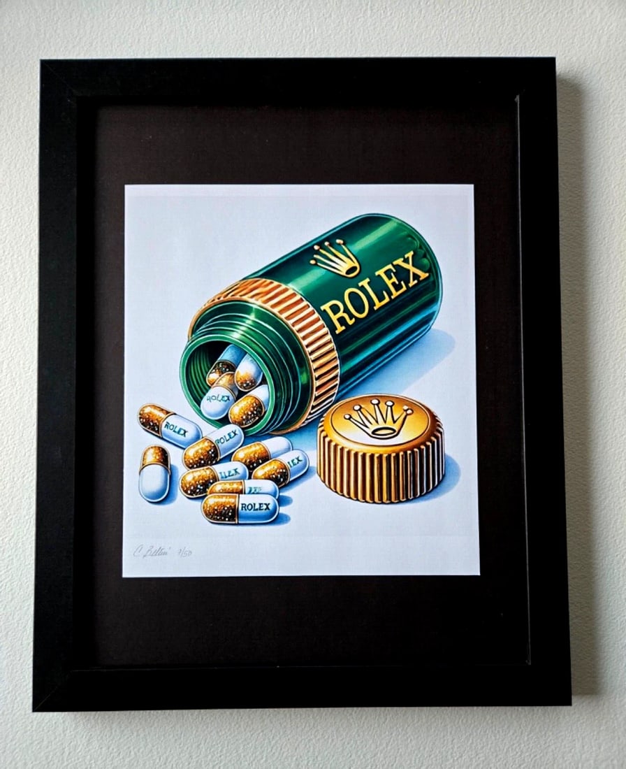 Chiara Bellini + "ROLEX Comfort Pills" Original Hand Signed Print Ltd Ed | COA (1 of 4)