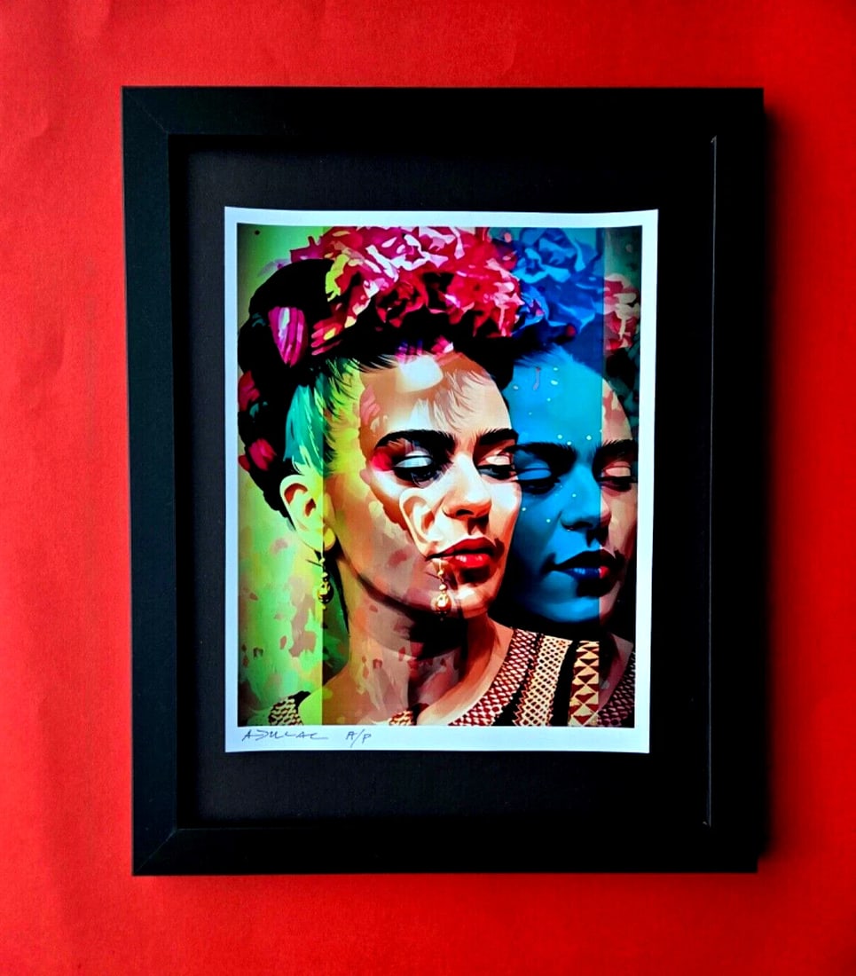 ALEXANDER DULAC | FRIDA KAHLO SOUL Hand Signed Authentic Print Ed. of 10 COA (1 of 4)