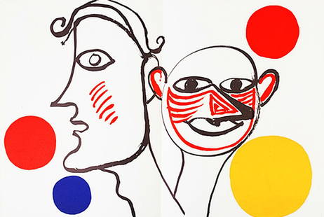 1976 Calder Lithograph DM31221d Derriere le Miroir: Artist: Alexander Calder Country: USA Title: Untitled DM31221d Medium: Original Lithograph Marks: Not signed not numbered Paper Size: 15 x 22 inch Folded as published Publisher: Maeght 1976, Franc