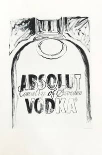 1999 Andy Warhol print Pop Art Absolut Vodka 7: Artist: Andy Warhol Country: USA Title: Absolute Vodka 7 Printed: Offset on luster paper 1999 Paper Size: 19.50 x 13.50 inch Provenance: Catalog Andy Warhol Condition: Very Good Andy Wa