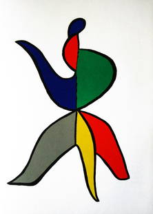 1963 Calder Lithograph DM01141 Derriere le Miroir: Artist: Alexander Calder Country: USA Title: Untitled - DM01141 Medium: Original Lithograph Marks: Not signed not numbered Paper Size: 15 x 11 inch Publisher: Maeght 1963, France Provenance: Der
