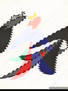 Calder Lithograph DM04141 Derriere le Miroir 1963: Artist: Alexander Calder Country: USA Title: Untitled DM04141 Medium: Original Lithograph Marks: Not signed or numbered Paper Size: 15 x 11 inch Printed: 1963, France Provenance: Derriere le Mir