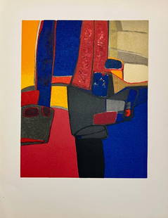 Maurice Esteve Lithograph Lourouer 1961: Title: Lourouer Artist: Maurice Esteve Country: France Medium: Lithograph Marks: Not signed not numbered Paper Size: 10.50 x 8.25 inch Printed: 1961 by Mourlot Provenance: Catalog Villand &amp;
