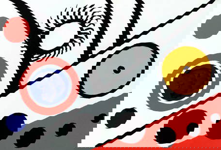 Calder Original Lithograph DM27221d Derriere le Miroir 1976: Artist: Alexander Calder Title: Untitled DM27221d Medium: Original Lithograph Marks: Not signed not numbered Size: Paper15 x 22 inch folded as published Publisher: Maeght 1976, France Provenance: Derr