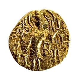 Ancient India, Kushan Empire, Kipunada c. 335 - 375 C.E. Gold Dinara. Rev: Lakshmi (Ardochsho) (1 of 2)