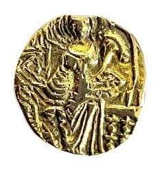 Ancient India, Kushan Empire, Kipunada c. 335 - 375 C.E. Gold Dinara. Rev: Lakshmi (Ardochsho) (1 of 2)
