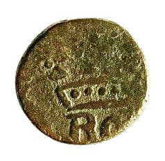 East India Co. BOMBAY PRESIDENCY, 1704 - 1716, RARE Early Type Copper 1/2 Pice, Crowned 'BOMB': Title: East India Co. BOMBAY PRESIDENCY, 1704&#8211;1716, RARE Early Type Copper 1/2 Pice, Crowned 'BOMB' Date/Period: 1704&#8211;1716 Materials: Silver Size/Dimensions: 16 mm Description: Struck betw