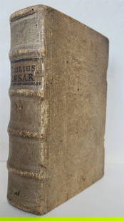 1758 JULIUS CAESAR ILLUSTRATED w/ MAPS DE BELLO GALICO et CIVILI antique PIGSKIN: C. IULII CAESARISCOMMENTARIIdeBELLO GALICO et CIVILINuremberg; 1758Size 4.5 by 7 inchesOriginal hand tooled pigskin over