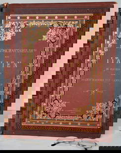 1878 ITALIAN LANDSCAPES antique ILLUSTRATED FOLIO: LANDSCHAFTSBILDER aus ITALIEN25 zeichnungenvonJULIUS SCHNORR von CAROLSFELD1794-1872Berlin: Verlag von Amsler & Ruthardt