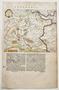 1680s MAP of ZUTPHEN Netherlands antique GELDRIAE & ZUTPHANIAE COMITUM & DUCUM: ZUTPHEN, Netherlands From: Series of Counts and Dukes of Gelderland and Zutphen (GELDRIAE & ZUTPHANIAE COMITUM & DUCUM SERIES) [c.1680s] Double sided (text in Latin) Size 10 3/4 by 17 1/4 inches Reser