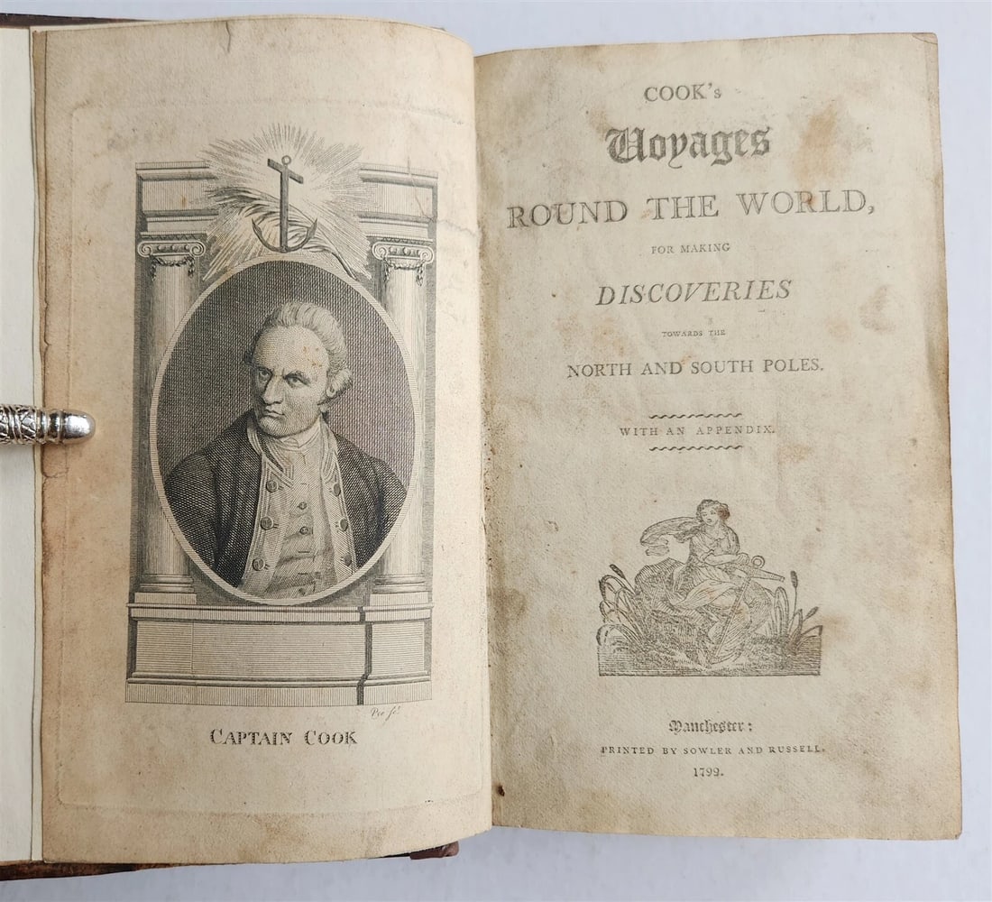 1799 COOK'S VOYAGES ROUND THE WORLD ILLUSTRATED antique ENGLISH (1 of 13)