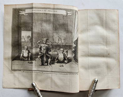 1749 HISTOIRE des VOYAGES VOL. 23 antique illustrated RELIGIONS in CHINA: HISTOIRE GENERALE des VOYAGES ou NOUVELLE COLLECTION de toutes les relations de vo&#239;ages par mer et par terre, Qui ont ete publiees jusqu'a present dans les differentes Langues des toutes les Nati